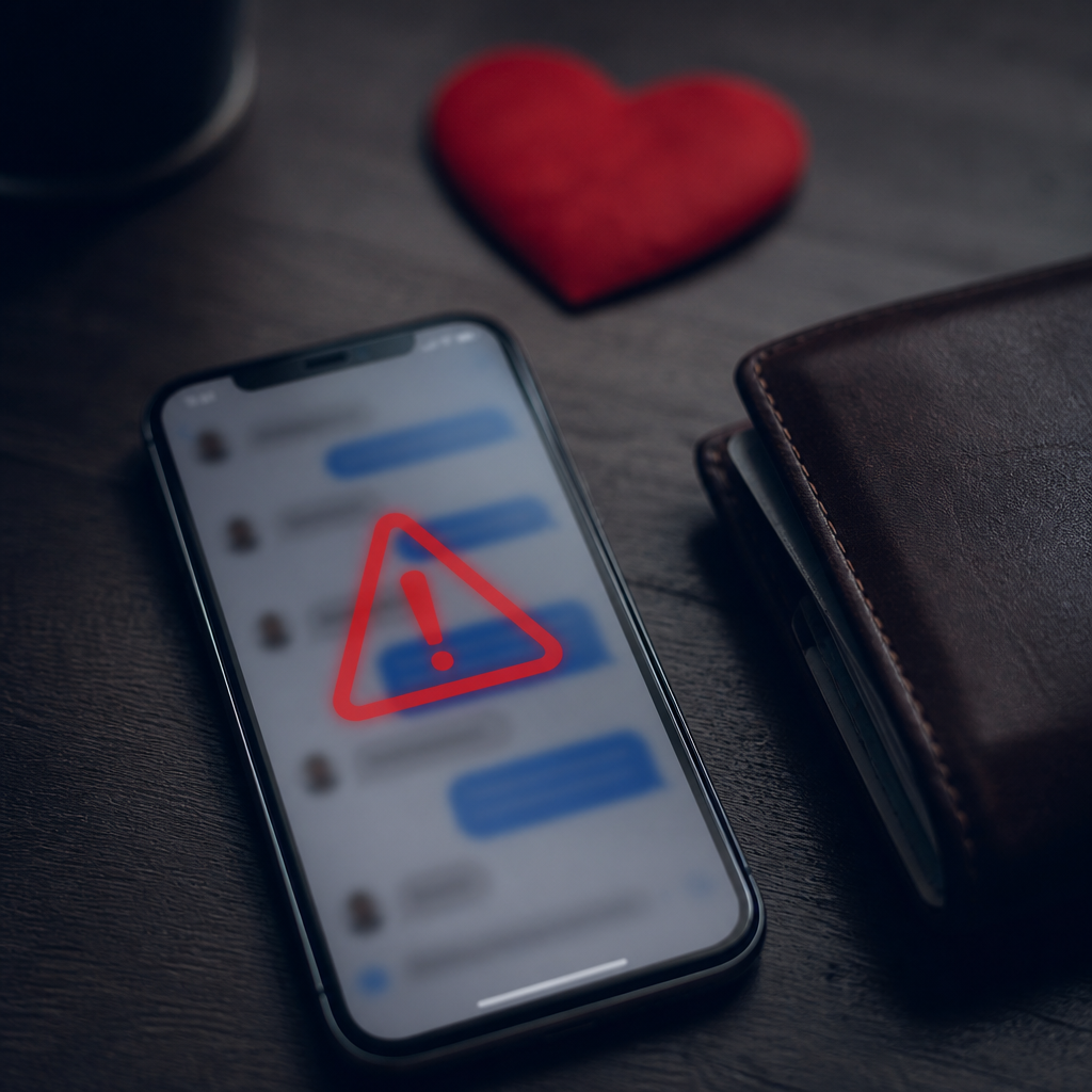Alerta de posible estafa sentimental online